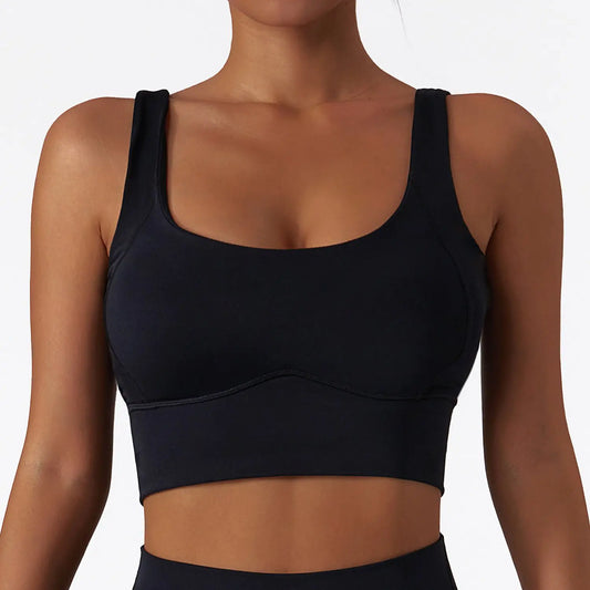 Quick-Drying Nude Feel Yoga Push-Up Sports Bra
